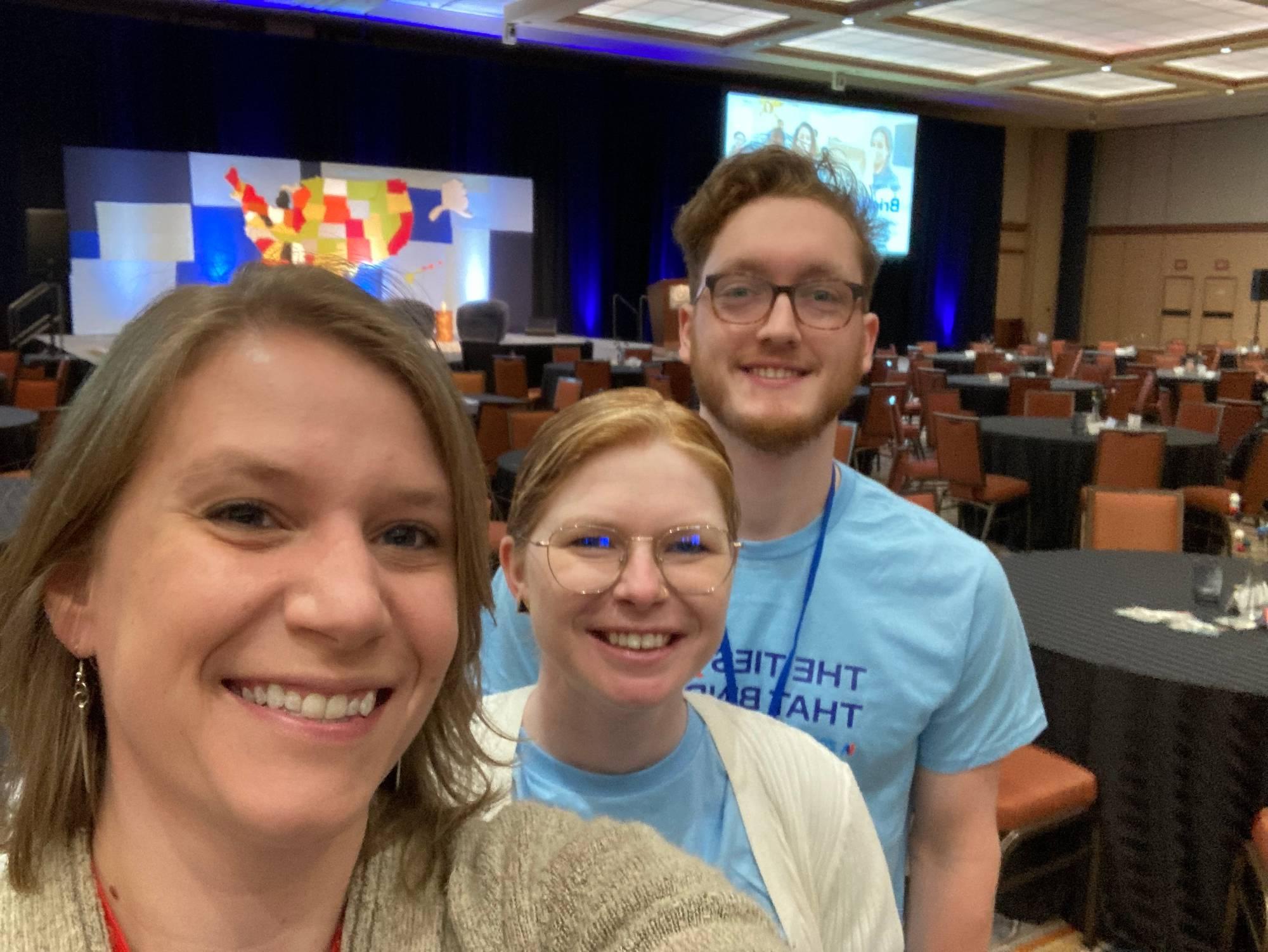 Liz, Rachel and Franklin at the Interfaith America Summit